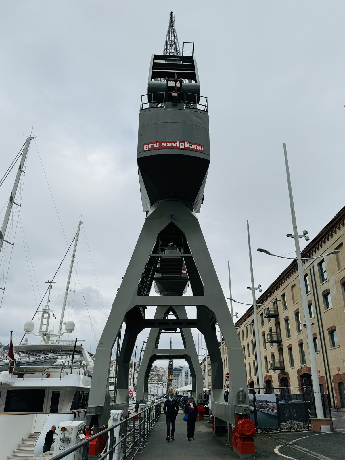 gru al porto di genova