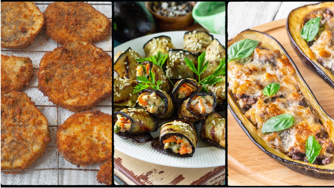 diversi modi di cucinare melanzare - cotolette di melanzane - involtini di melanzane - melanzane ripiene