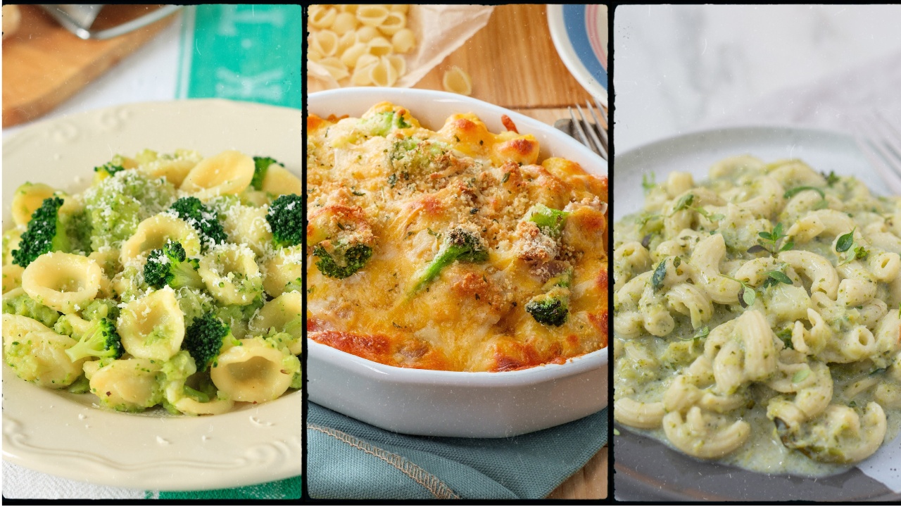 Pasta coi broccoli in 3 versioni: orecchiette semplici - Gratinati - Crema